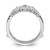 14k White Gold 1 carat Lab Grown Diamond VS/SI+ G+ Complete Double Row Ring Guard