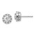 14k White Gold 1 carat Lab Grown Diamond VS/SI+ G+ Complete Halo Post Earrings