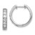 14k White Gold 1 carat Lab Grown Diamond VS/SI+ G+ Complete Hinged Hoop Earrings - EM-2983BCB4-4007