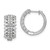 14k White Gold 1 carat Lab Grown Diamond VS/SI+ G+ Complete Hinged Hoop Earrings - EM-FAE90290-1109
