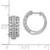 14k White Gold 1 carat Lab Grown Diamond VS/SI+ G+ Complete Hinged Hoop Earrings - EM-FAE90290-1109
