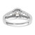 14k White Gold 1 carat Lab Grown Diamond VS/SI+ G+ Complete Round Halo Engagement Ring - RM-9E06EBD6-8980