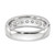 14k White Gold 1 carat Lab Grown Diamond VS/SI+ G+ Nine Stone Complete Fashion band - RM-022ABE51-7600