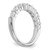 14k White Gold 1 carat Lab Grown Diamond VS/SI+ G+ Nine Stone Complete Fashion band - RM-BD780A4C-4874
