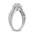 14k White Gold 1 carat Lab Grown Diamond VS/SI+ G+ Round Complete Halo Engagement Ring - RM-2117773B-5571