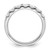 14k White Gold 1 carat Lab Grown Diamond VS/SI+ G+ Seven Stone Complete Band