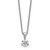 14k White Gold 1 carat Lab Grown Diamond VS/SI+ G+ Three Prong 18 inch Solitare Pendant Necklace