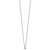 14k White Gold 1 carat Lab Grown Diamond VS/SI+ G+ Three Prong Complete 18 inch Solitare Pendant Necklace