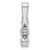 14k White Gold 1 carat Lab Grown Diamond VS/SI+ G+ Three Stone Chain Slide Pendant - PM-2C720E59-2634