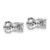 14k White Gold 1 ctw Certified Lab Grown Diamond VS/SI+ G+ Round 4 Prong Heavy Wt. Screwback Stud Earrings