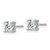 14k White Gold 1 ctw Lab Grown Diamond VS+ F+ Round 4 Prong Heavy Wt. Screwback Stud Earrings - EM-28959FD4-1045