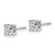 14k White Gold 1 ctw Lab Grown Diamond VS+ F+ Round 4 Prong Heavy Wt. Stud Earrings - EM-95943CB5-1742