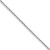 14k White Gold 1.0mm D/C Forzantine Cable Chain - PE-1BFCA1BD-8168