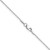 14k White Gold 1.0mm D/C Forzantine Cable Chain - PE-7B62CD13-9386