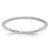 14K White Gold 1.2mm Beaded Stackable Band Size 6.5