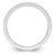 14K White Gold 1.2mm Flat Polished Stackable Band Size 5.5