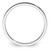 14K White Gold 1.2mm Flat Satin Stackable Band Size 9