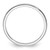 14K White Gold 1.2mm Half Round Polished Stackable Band Size 7.5