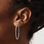 14k White Gold 1.5mm Polished Endless Hoop Earrings - XY-3B91DE65-5393