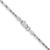 14k White Gold 1.8mm D/C Milano Rope Chain - WM-A07DF8B3-1420