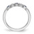 14k White Gold 1/10 carat Diamond and Blue Sapphire Complete Band - RM-ABAF17B0-6739