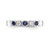 14k White Gold 1/10 carat Diamond and Blue Sapphire Complete Band - RM-ABAF17B0-6739