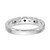 14k White Gold 1/10 carat Diamond and Blue Sapphire Complete Band - RM-ABAF17B0-6739