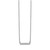 14k White Gold 1/10 carat Diamond Bar 18 inch Necklace
