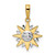 14k & White Rhodium D/C Sun Pendant - M2-84B2E8D5-1563