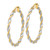 14K & White Rhodium Polished & Twist Hoop Earrings - TF-70FFB7B1-7686