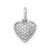 14k White Gold 1/10ct. Diamond Heart Pendant - PM-E77422A6-4680