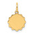 14k .009 Gauge Engravable Scalloped Disc Charm - XM-6DC68ADE-2029