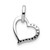 14k White Gold 1/15ct. Diamond Heart Pendant - PM-CDDE4AE5-5530