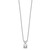 14k White Gold 1/2 carat Certified Lab Grown Diamond VS+ F+ Round Complete Four Prong 18 inch Solitaire Pendant Necklace
