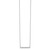 14k White Gold 1/2 carat Diamond Bar 18 inch Necklace