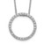 14k White Gold 1/2 carat Lab Grown Diamond VS/SI+ G+ 18 inch Round Pendant Necklace