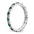 14k White Gold 1/2 carat Lab Grown Diamond VS/SI+ G+ and Lab Created Emerald Size 6 Eternity Band