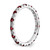 14k White Gold 1/2 carat Lab Grown Diamond VS/SI+ G+ and Lab Created Ruby Size 8.5 Eternity Band