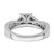 14k White Gold 1/2 carat Lab Grown Diamond VS/SI+ G+ Complete Cluster Engagement Ring - RM-0AD152E3-6038