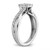 14k White Gold 1/2 carat Lab Grown Diamond VS/SI+ G+ Complete Cluster Engagement Ring - RM-0AD152E3-6038