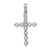 14k White Gold 1/2 carat Lab Grown Diamond VS/SI+ G+ Complete Cross Pendant - PM-6A983F2F-3981