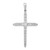 14k White Gold 1/2 carat Lab Grown Diamond VS/SI+ G+ Complete Cross Pendant - PM-F10B6686-8289