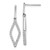 14k White Gold 1/2 carat Lab Grown Diamond VS/SI+ G+ Complete Fashion Dangle Post Earrings
