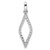 14k White Gold 1/2 carat Lab Grown Diamond VS/SI+ G+ Complete Fashion Geometric Pendant