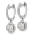 14k White Gold 1/2 carat Lab Grown Diamond VS/SI+ G+ Complete Halo Hinged Hoop Earrings - EM-68B9D52A-1566