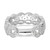 14k White Gold 1/2 carat Lab Grown Diamond VS/SI+ G+ Complete Link Band