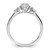 14k White Gold 1/2 carat Lab Grown Diamond VS/SI+ G+ Complete Petite Engagement Ring