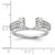 14k White Gold 1/2 carat Lab Grown Diamond VS/SI+ G+ Complete Ring Wrap - RM-08EE4E0C-7444