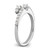 14k White Gold 1/2 carat Lab Grown Diamond VS/SI+ G+ Complete Ring Wrap - RM-8A0C36F8-3458