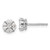 14k White Gold 1/2 carat Lab Grown Diamond VS/SI+ G+ Complete Round and Marquise Halo Post Earrings - EM-9ECBF63B-6942
